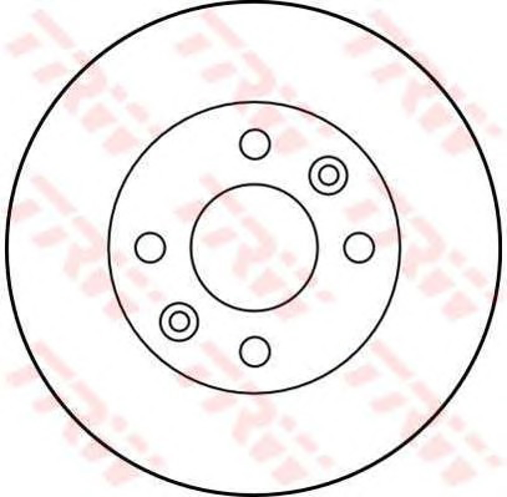 Диск тормозной TRW DF1009