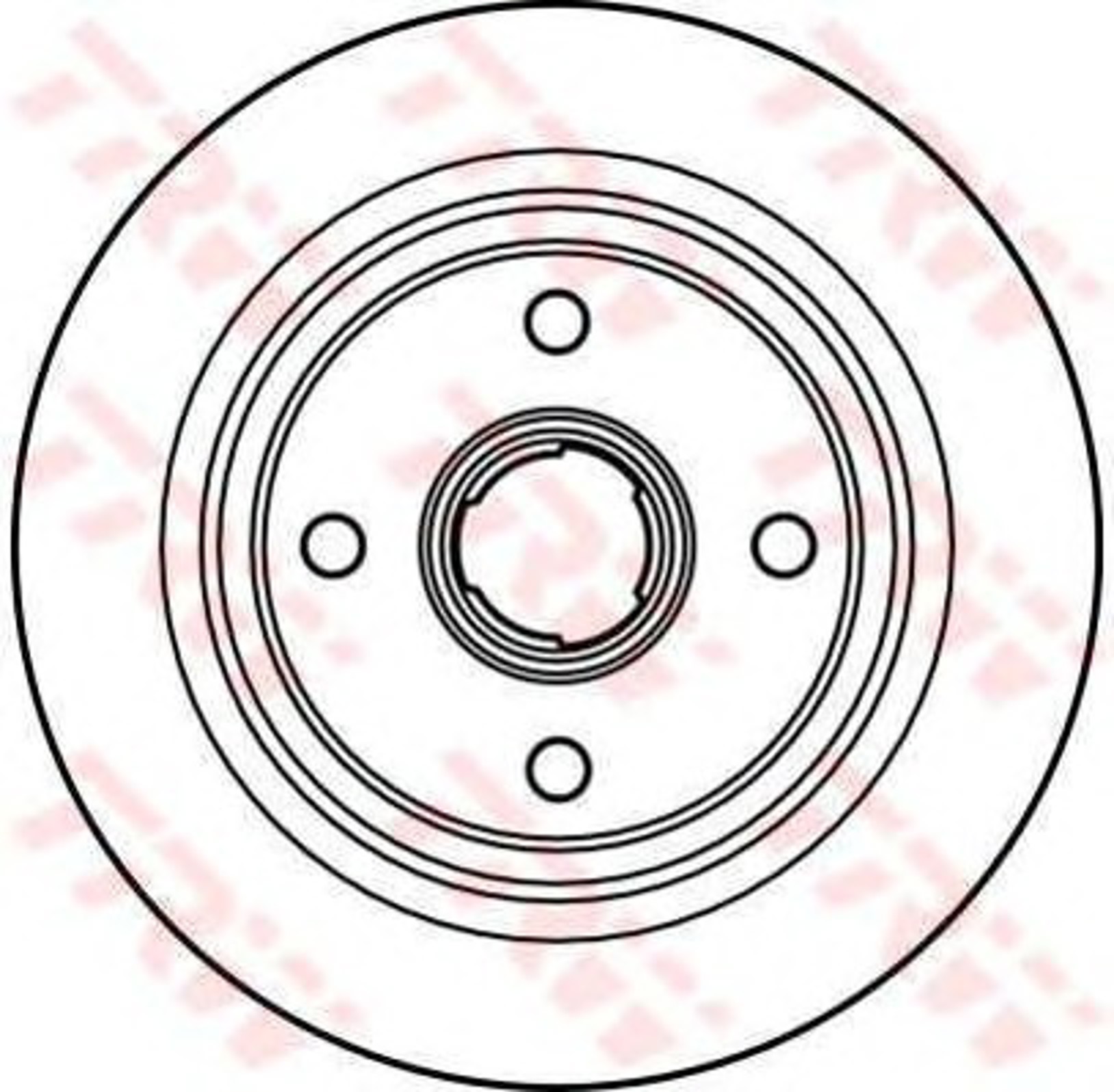Диск тормозной TRW DF2605