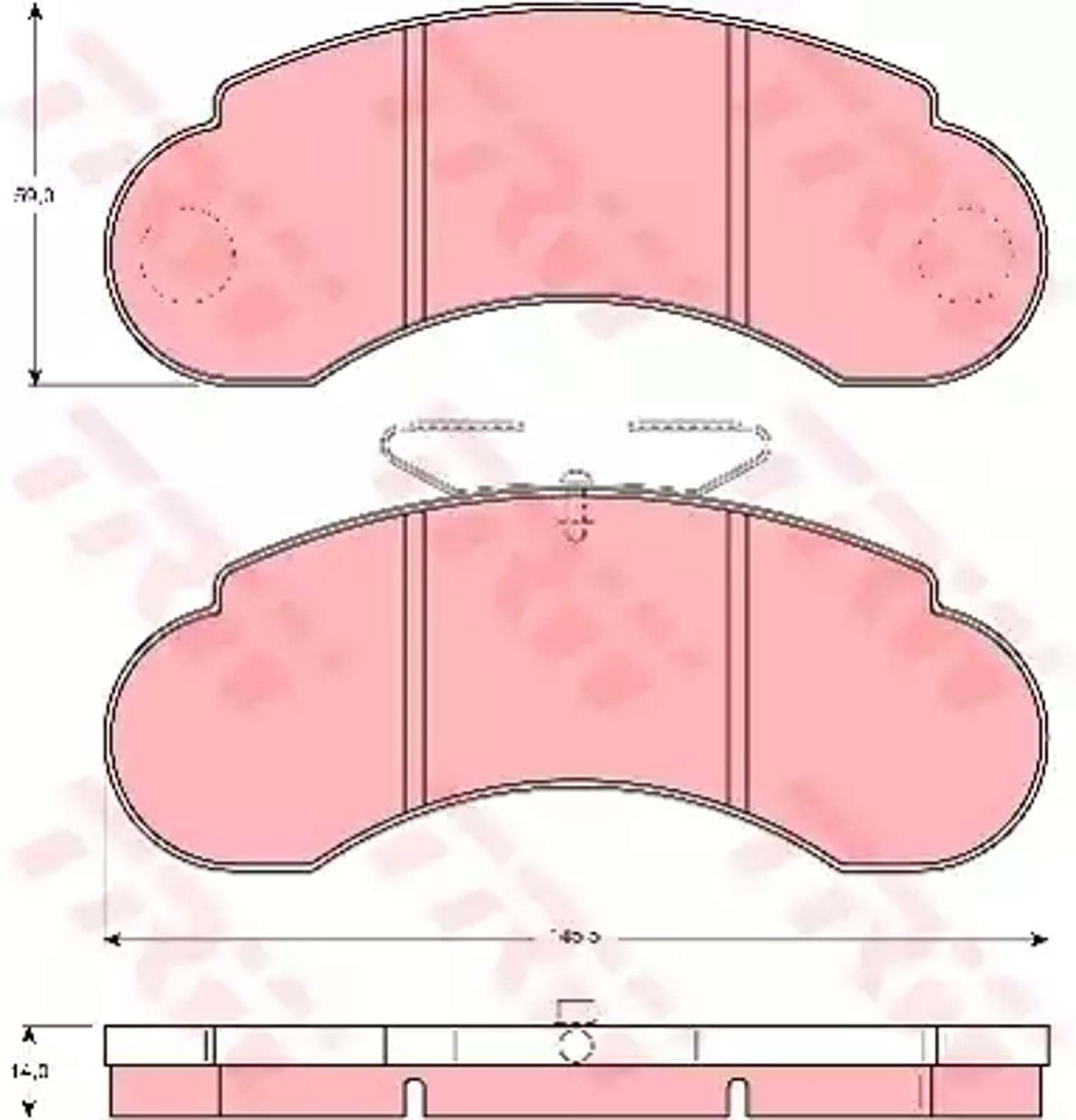 Колодки тормозные дисковые TRW GDB1114