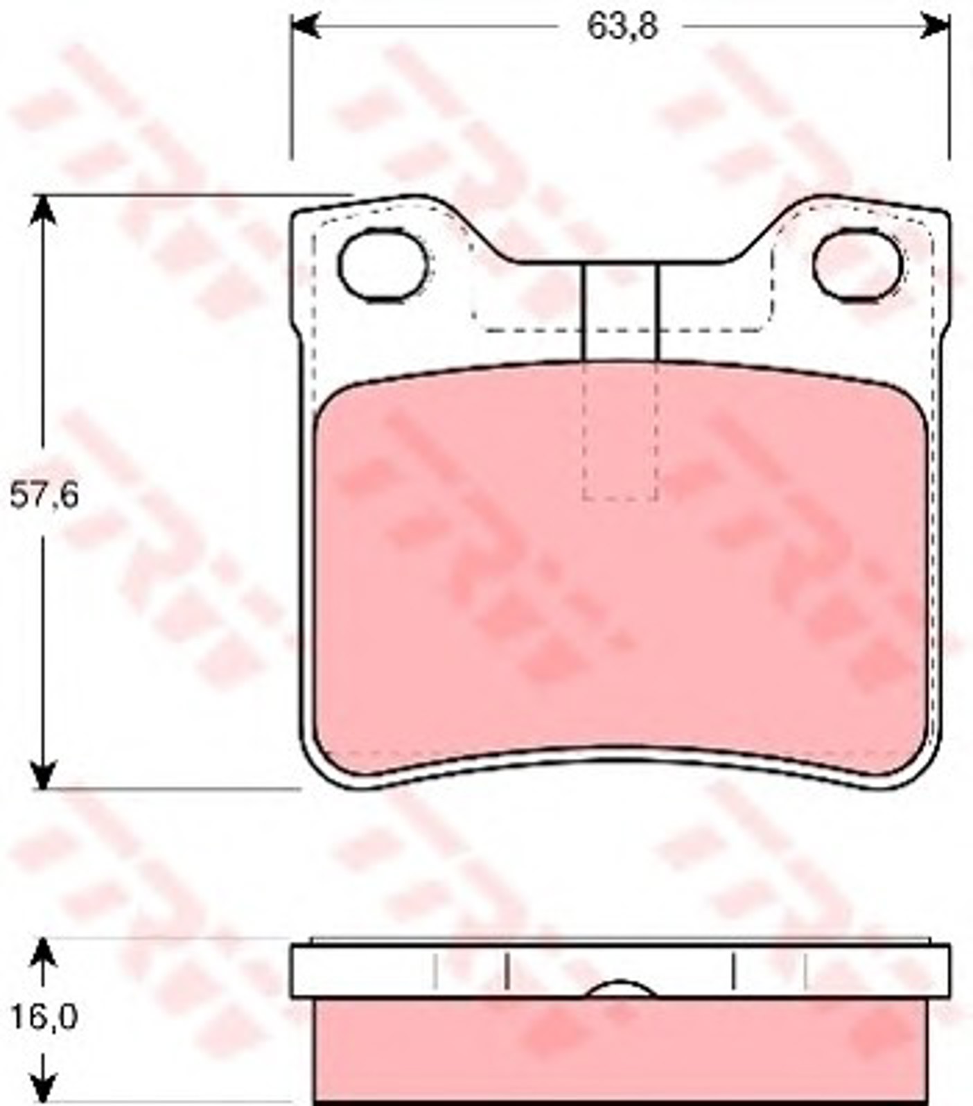 Колодки тормозные дисковые TRW GDB1432