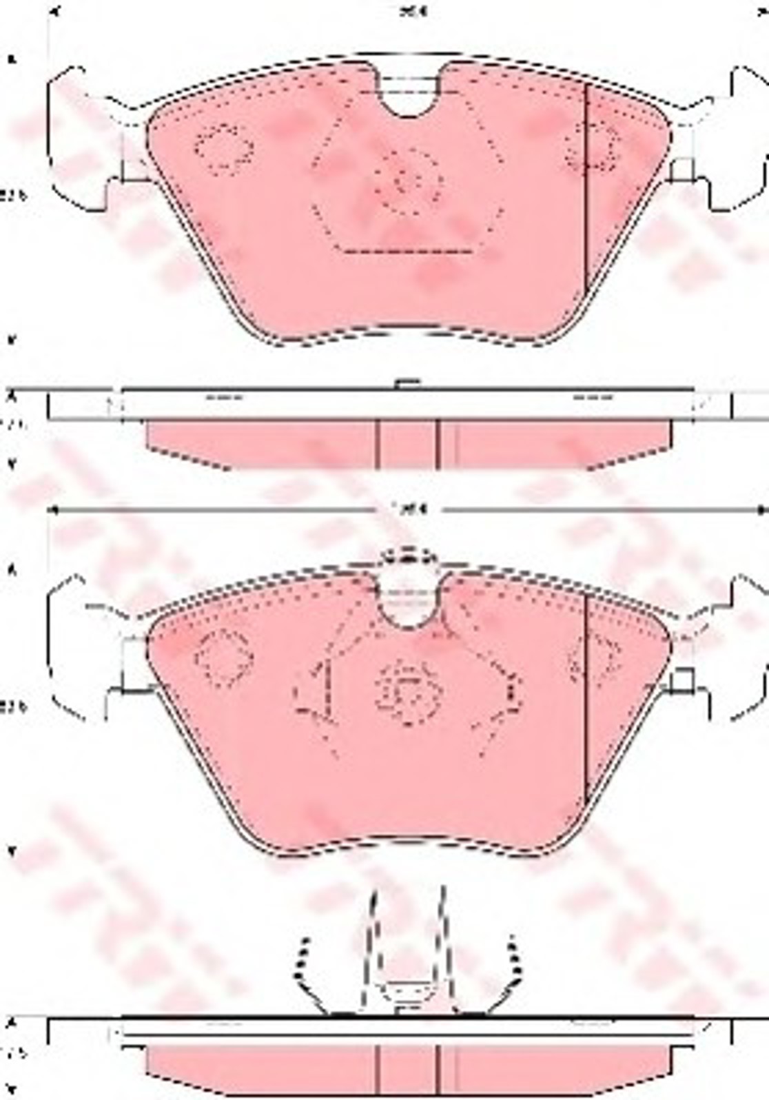 Колодки тормозные дисковые TRW GDB1619
