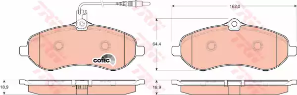 Тормозные колодки TRW GDB1718