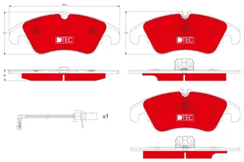 Колодки тормозные дисковые TRW GDB1916DTE