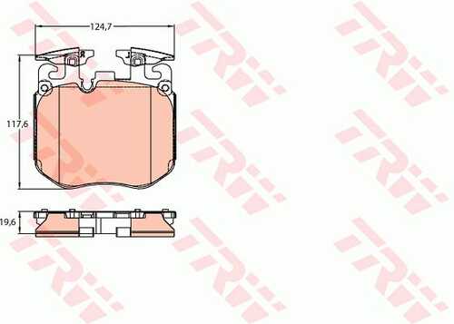 Колодки тормозные дисковые передние TRW GDB2147