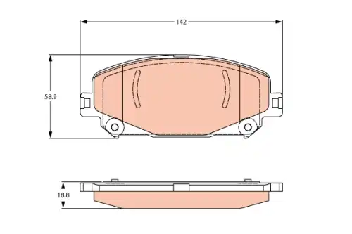 Колодки тормозные дисковые перед renault espace grand scenic arkana i captur ii 15-