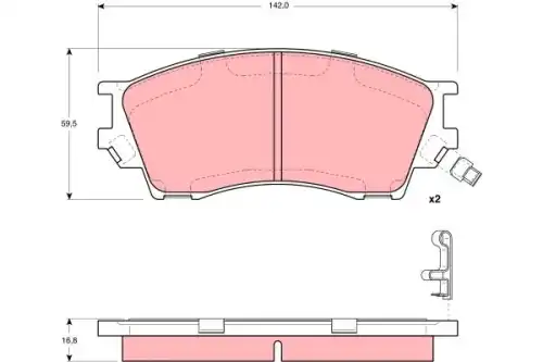 Тормозные колодки TRW GDB3230