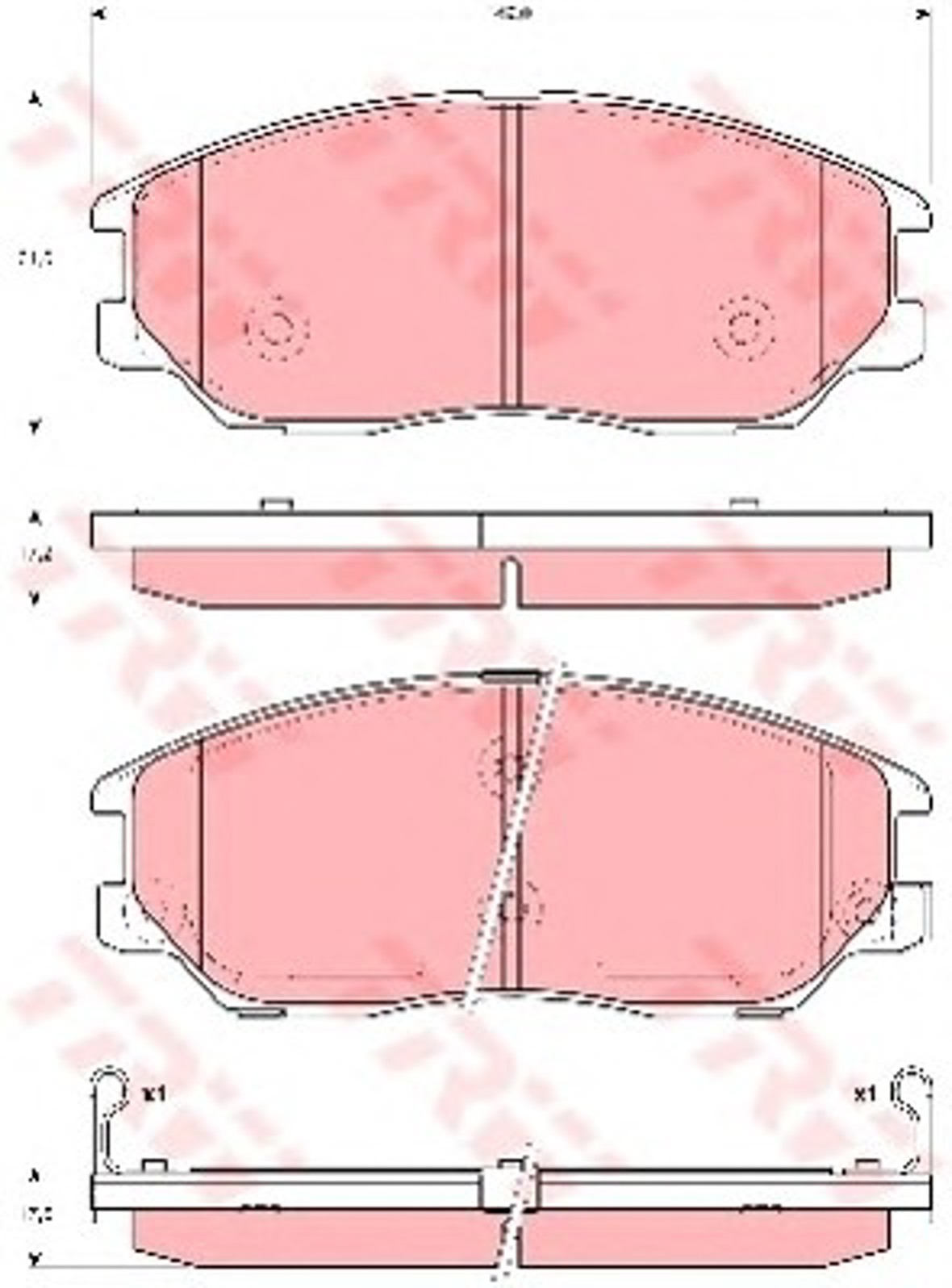 Колодки тормозные дисковые TRW GDB3360