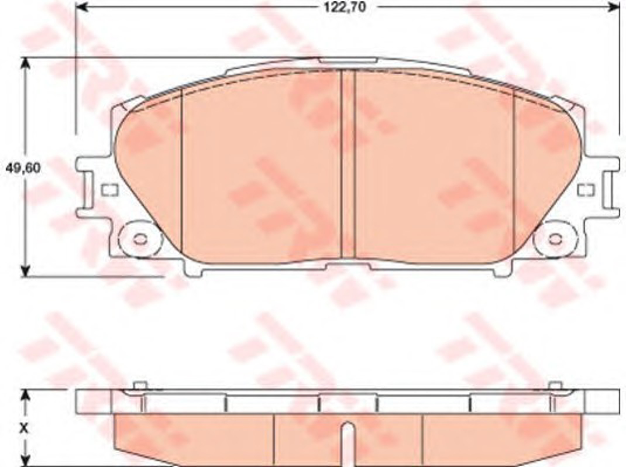 Колодки тормозные дисковые TRW GDB3459