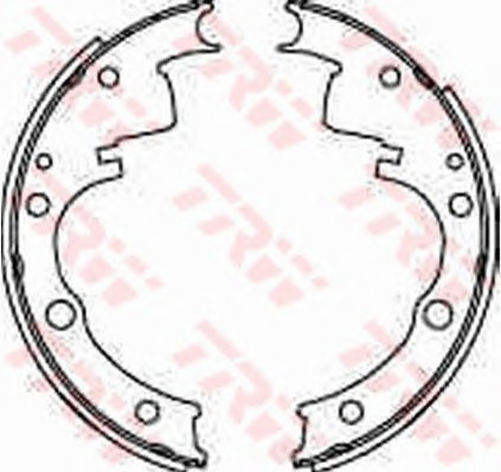 Колодки тормозные барабанные TRW GS6209