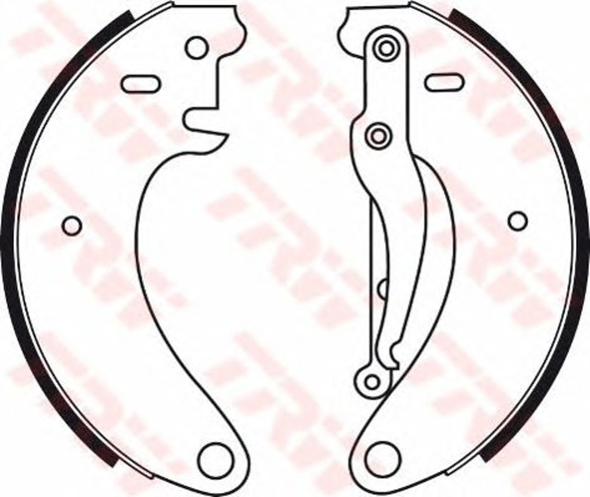 Колодки тормозные барабанные TRW GS8050