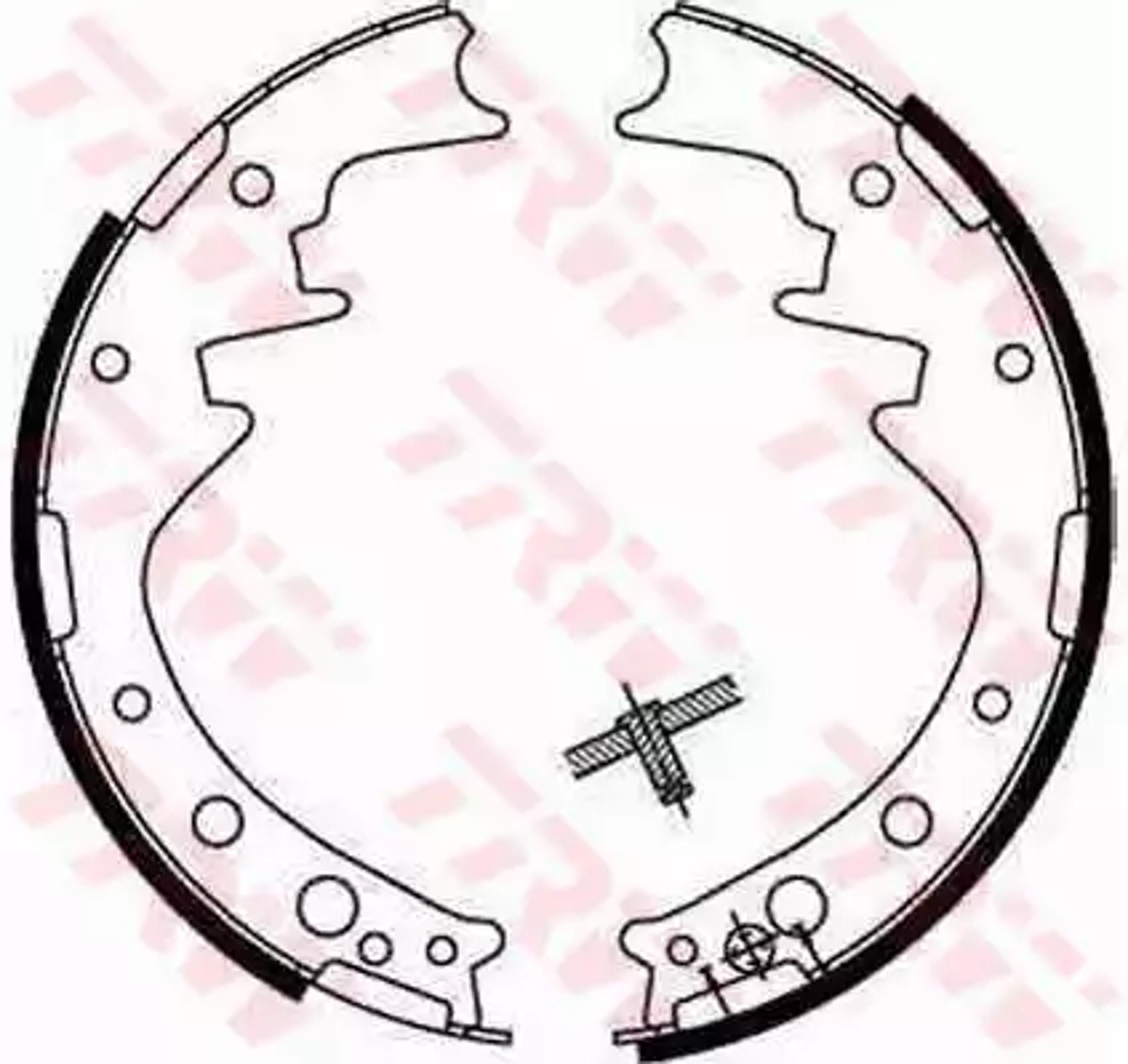 Колодки тормозные барабанные TRW GS8170