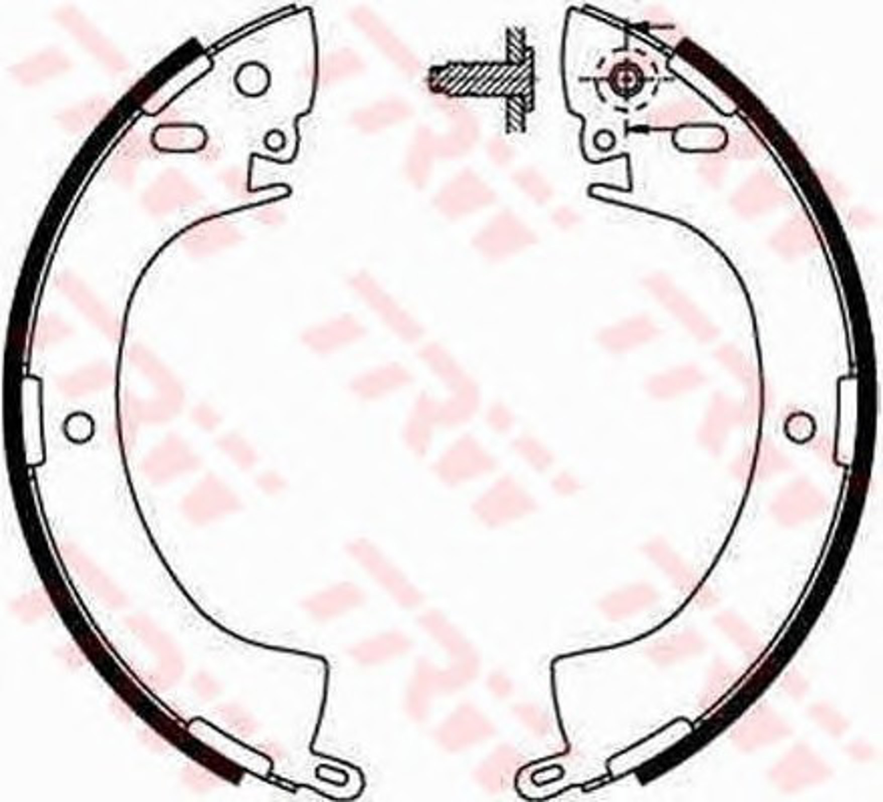 Колодки тормозные барабанные TRW GS8185