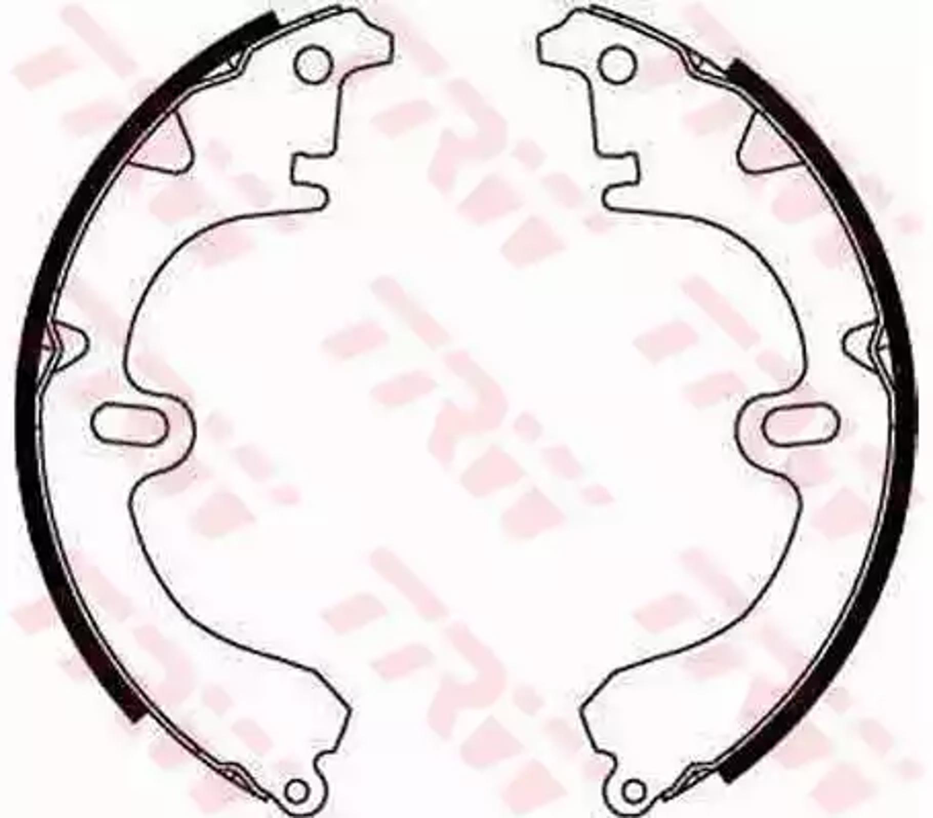 Колодки тормозные барабанные TRW GS8224