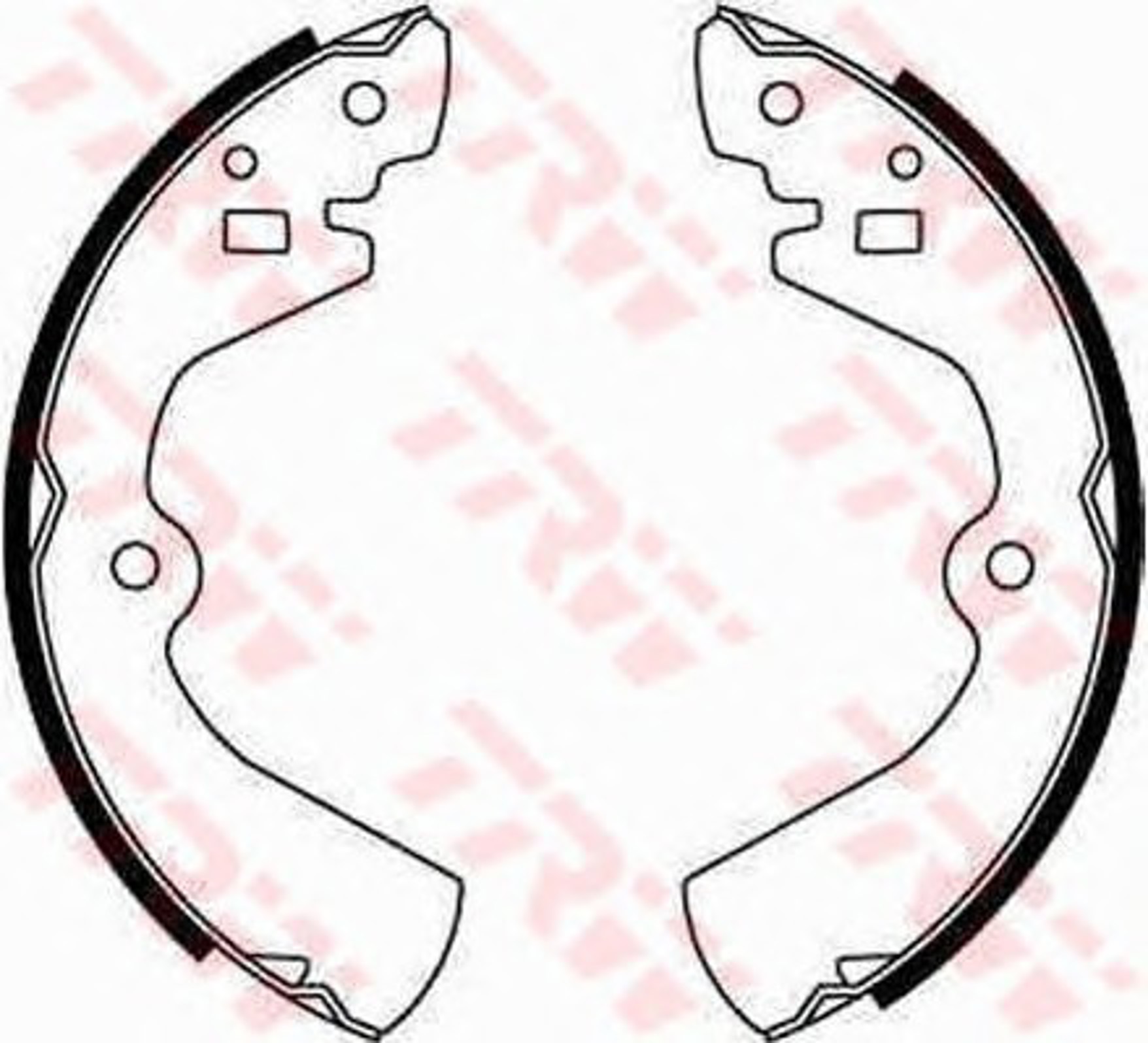 Колодки тормозные барабанные TRW GS8308