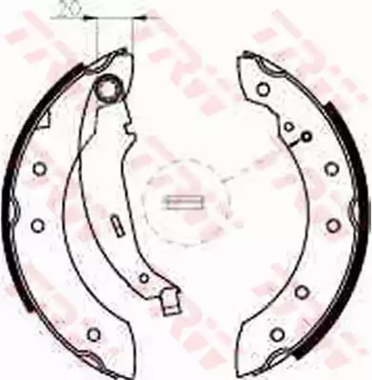 Колодки тормозные барабанные TRW GS8534
