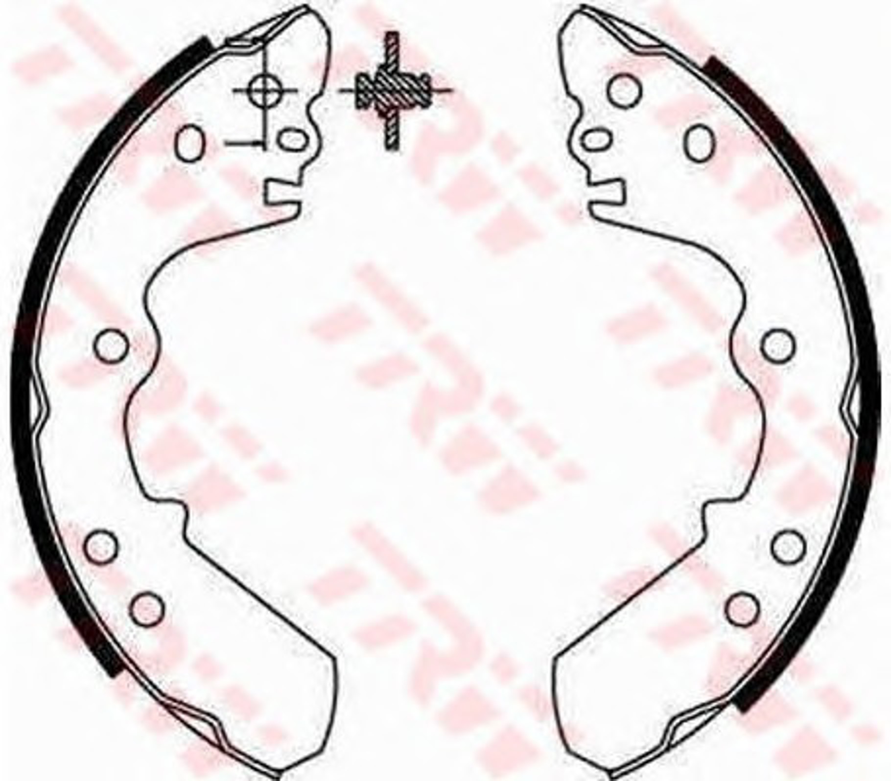 Колодки тормозные барабанные TRW GS8551