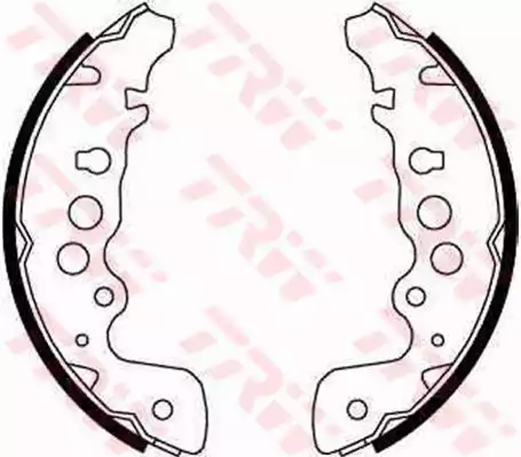 Колодки тормозные барабанные TRW GS8670