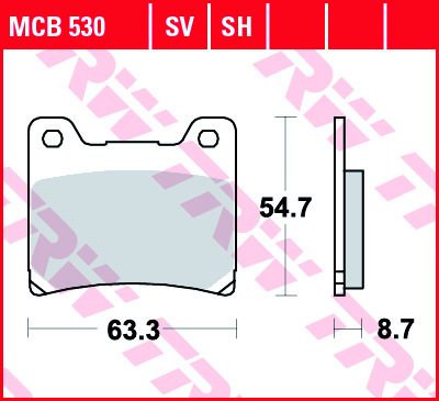 Колодки тормозные дисковые TRW MCB530