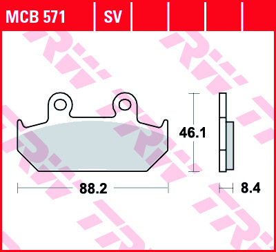 Комплект тормозных колодок дискового тормоз organic allround TRW MCB571