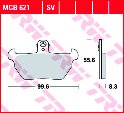 Колодки тормозные дисковые TRW MCB621