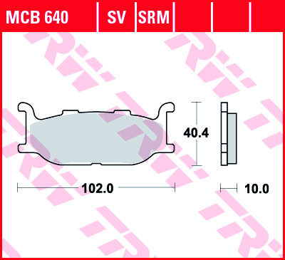 Колодки тормозные дисковые TRW MCB640SV