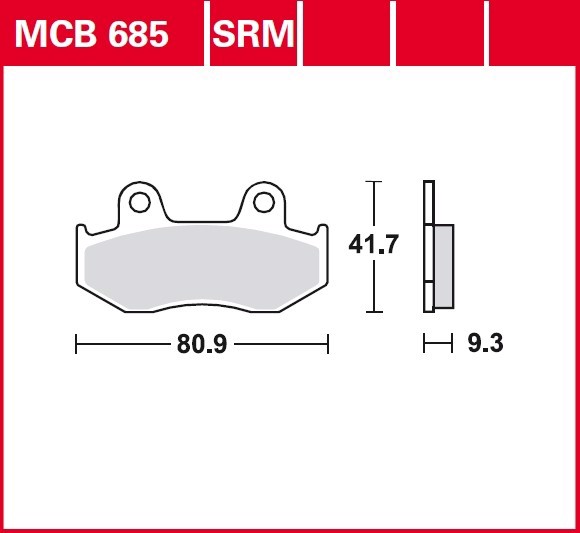 Колодки тормозные дисковые TRW MCB685
