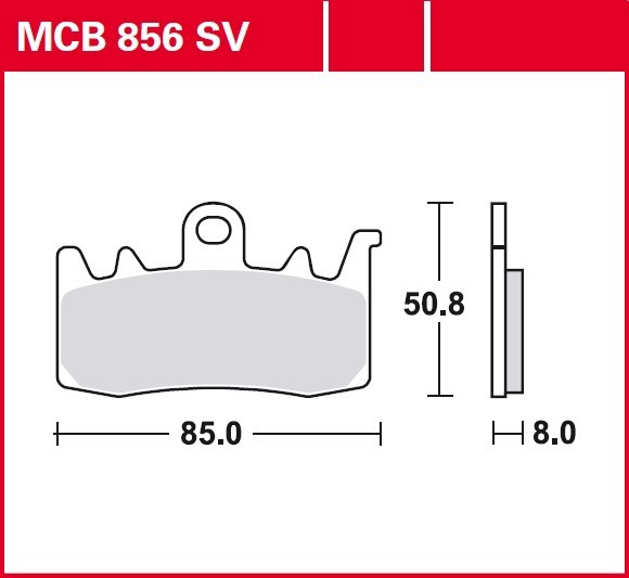 Колодки тормозные дисковые TRW MCB856SV