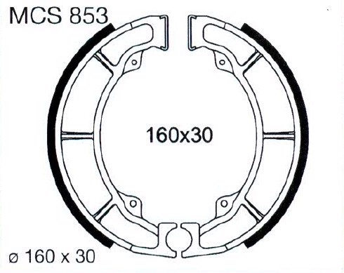 Колодки тормозные барабанные TRW MCS853