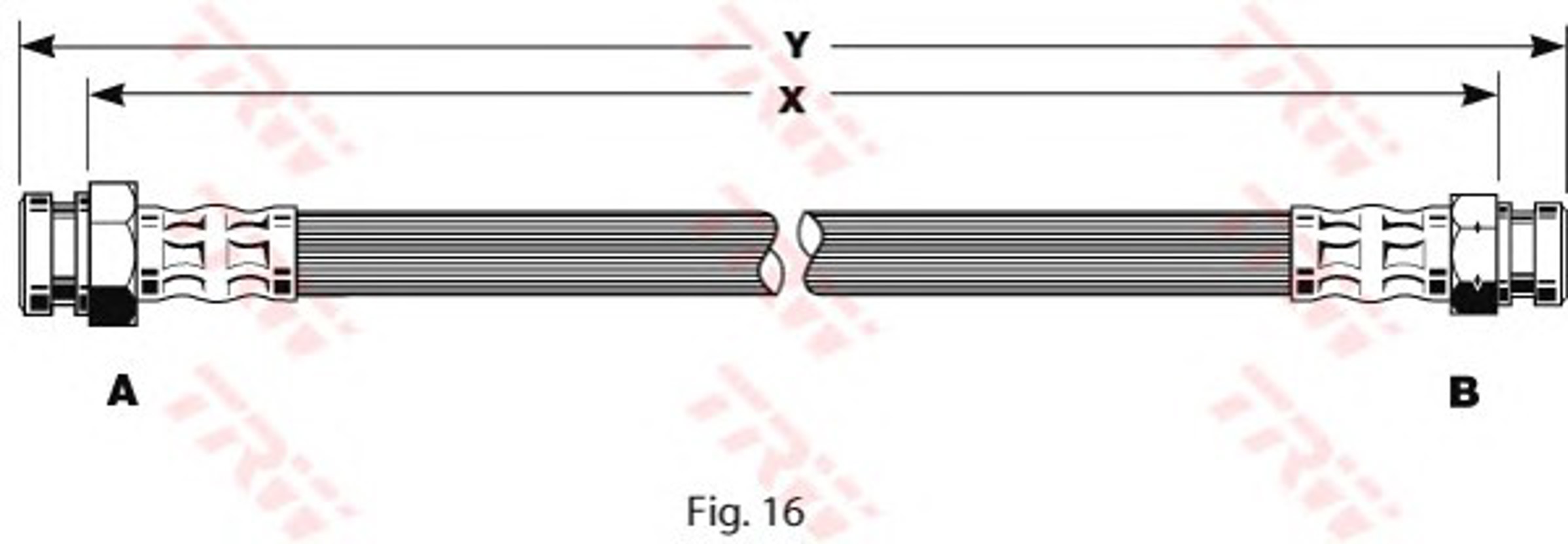 Шланг тормозной TRW PHA236