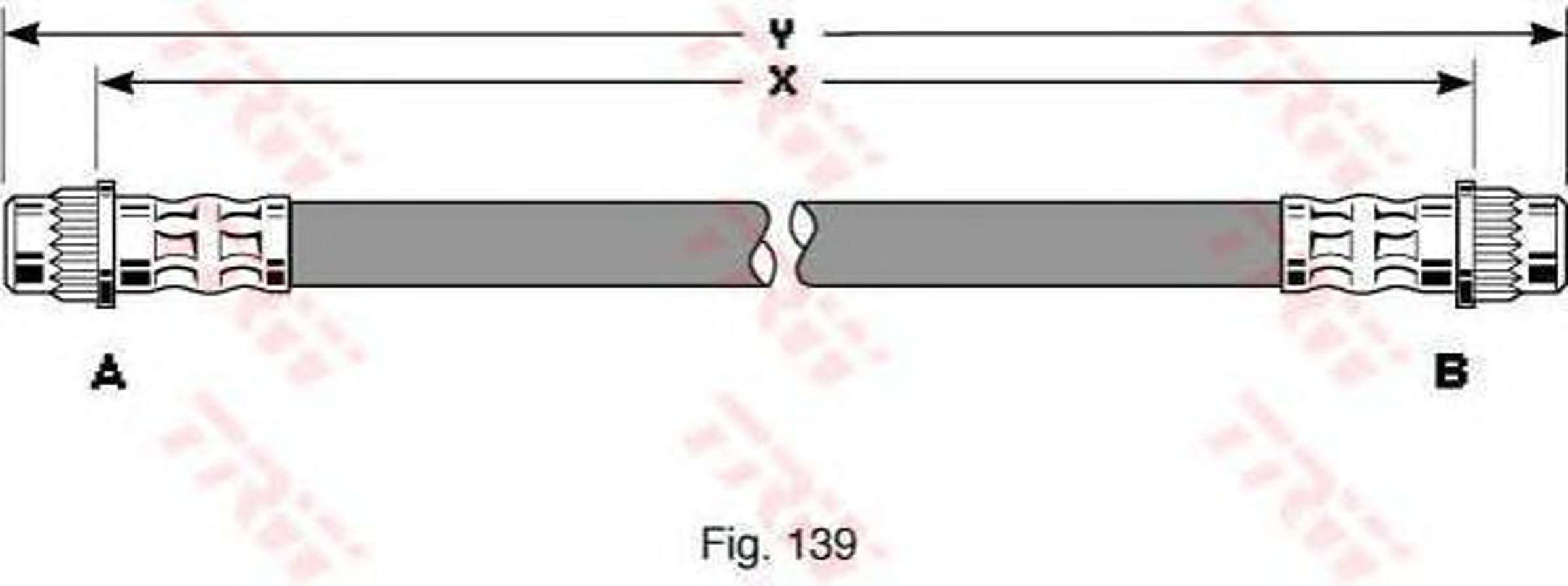 Шланг тормозной TRW PHA315
