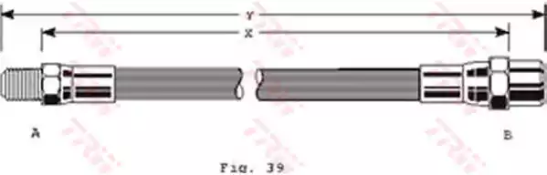 Тормозной шланг TRW PHB122