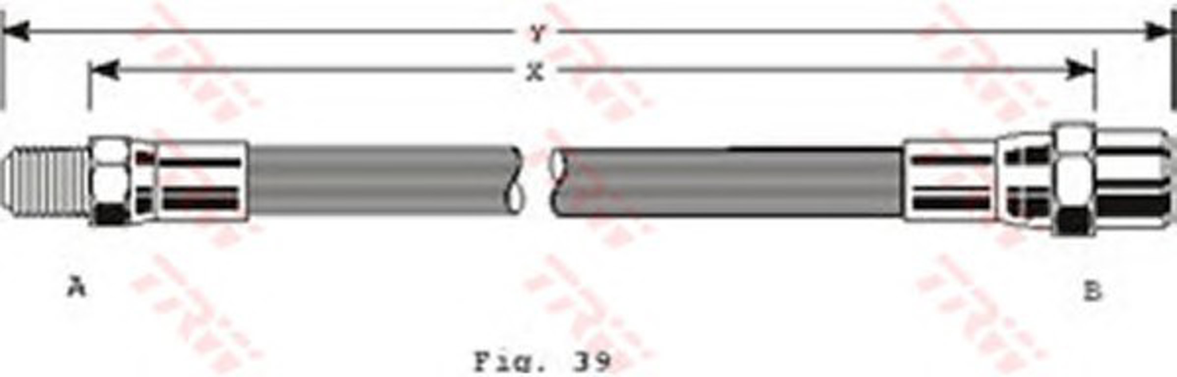 Шланг тормозной TRW PHB205