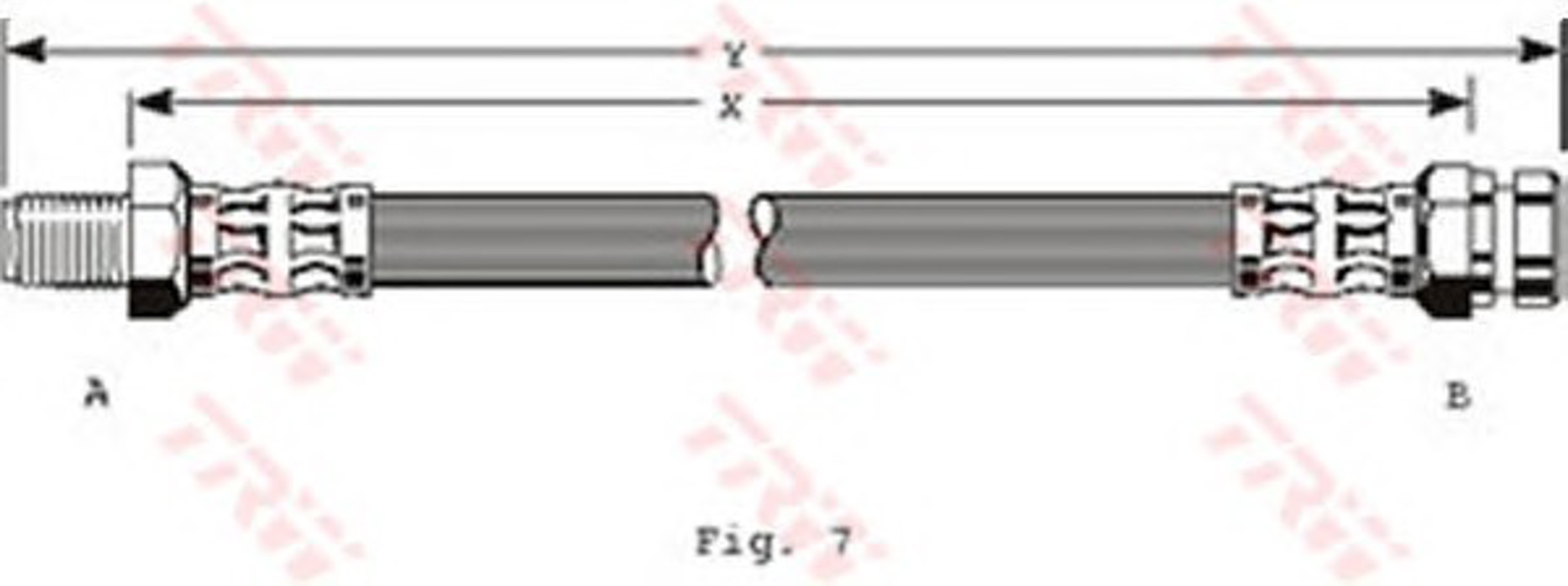 Шланг тормозной TRW PHB264