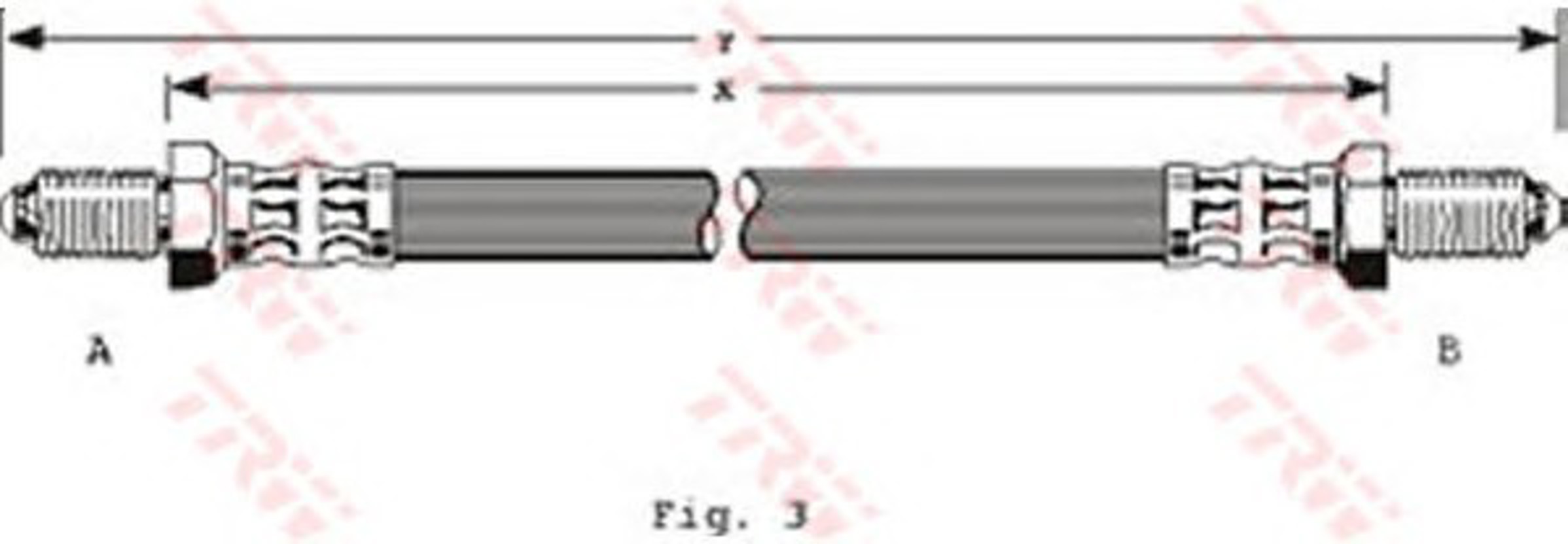 Шланг тормозной TRW PHC163