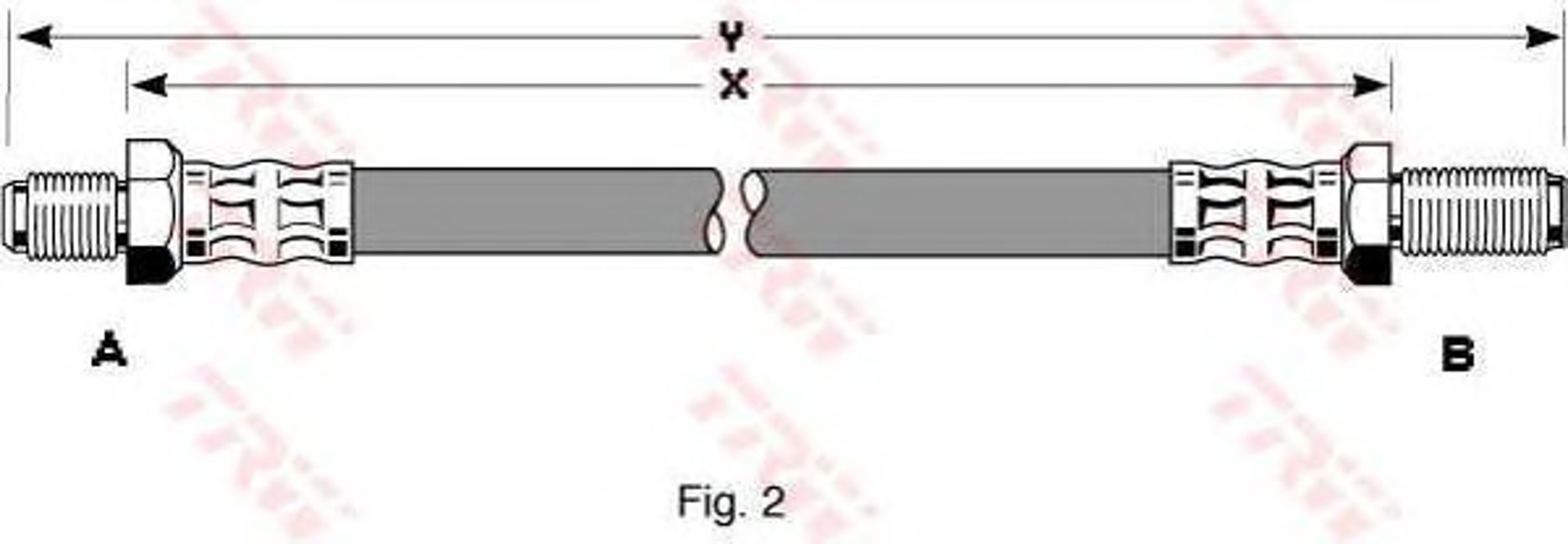 Шланг тормозной TRW PHC243