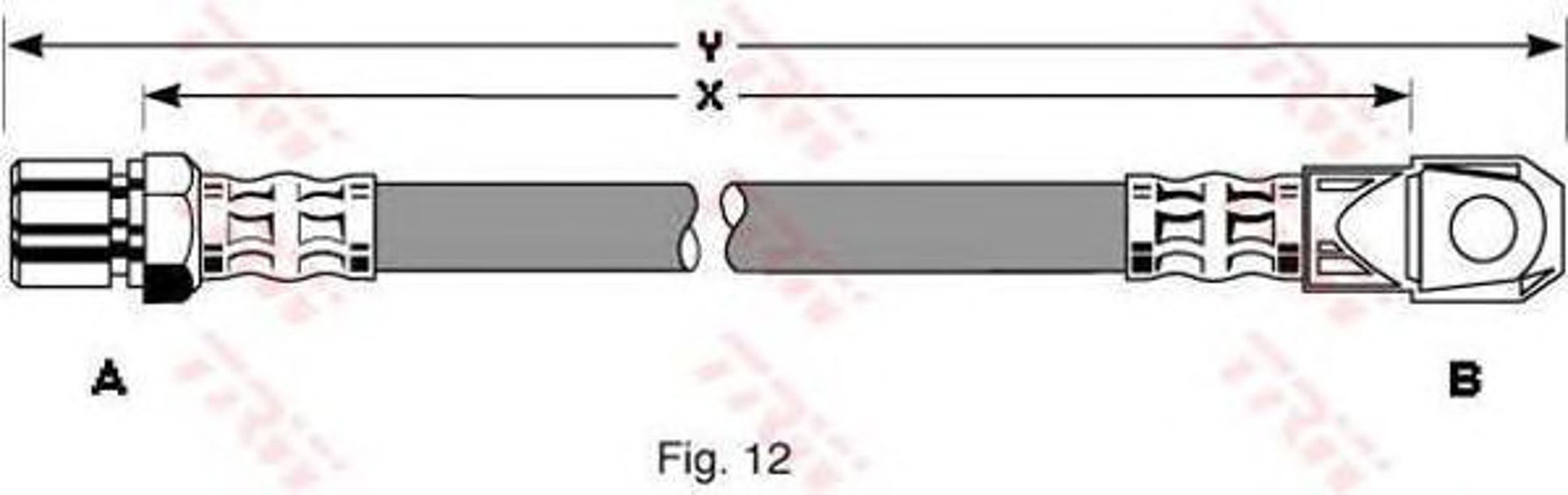 Шланг тормозной TRW PHD105