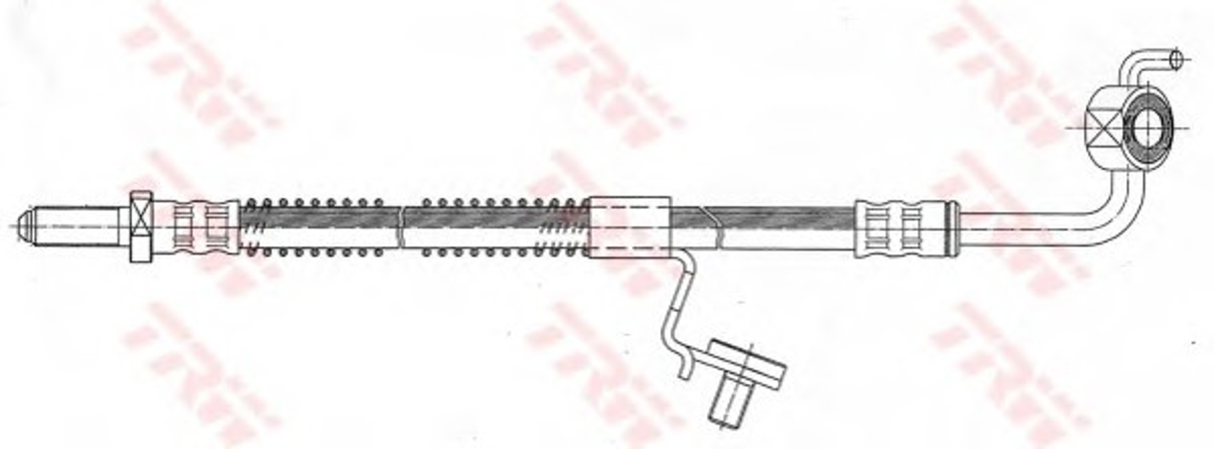 Шланг тормозной TRW PHD343