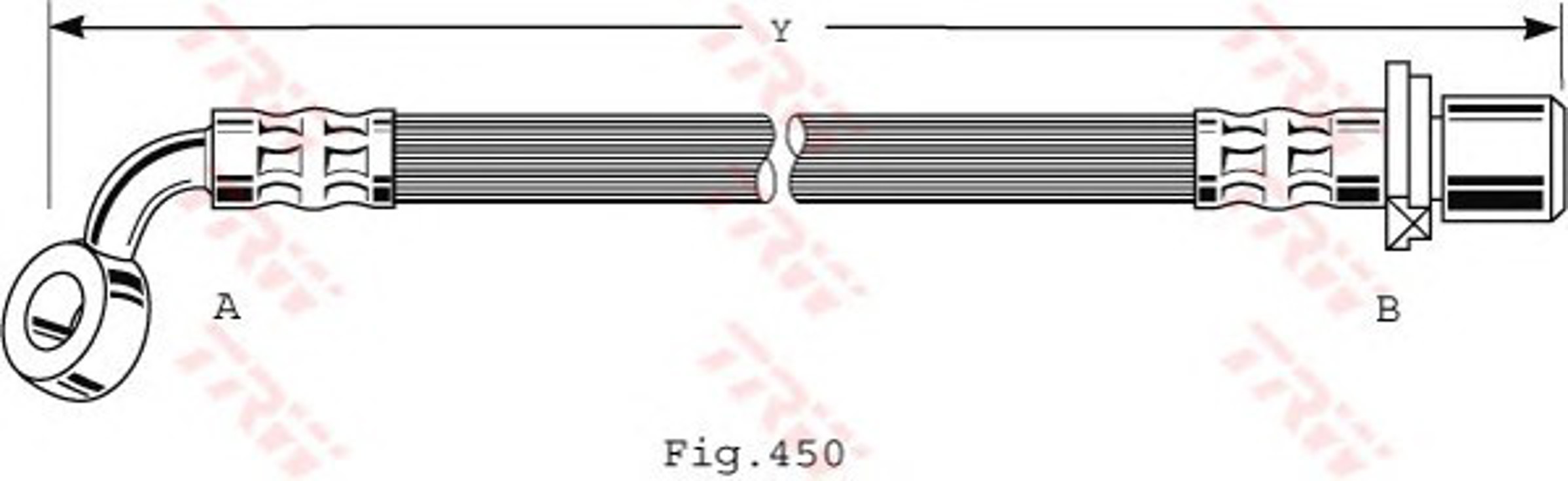 Шланг тормозной TRW PHD476