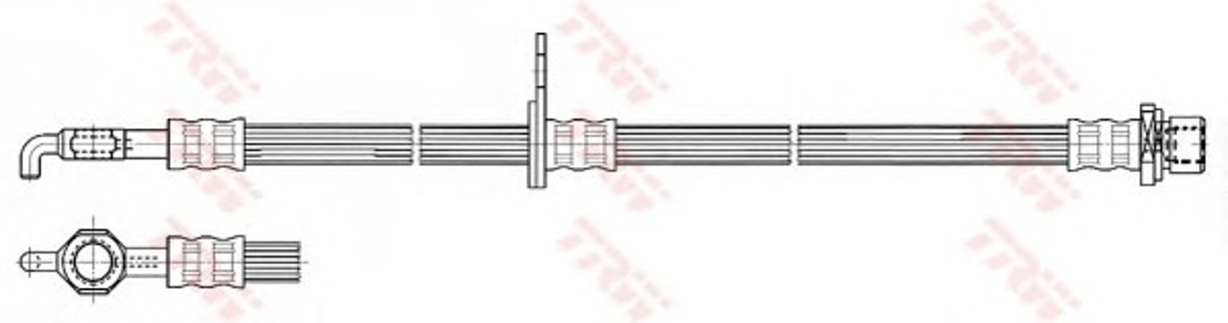 Шланг тормозной TRW PHD533
