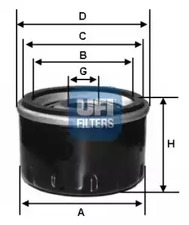Масляный фильтр UFI 23.455.00