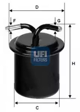 Фильтр топливный UFI 31.541.00