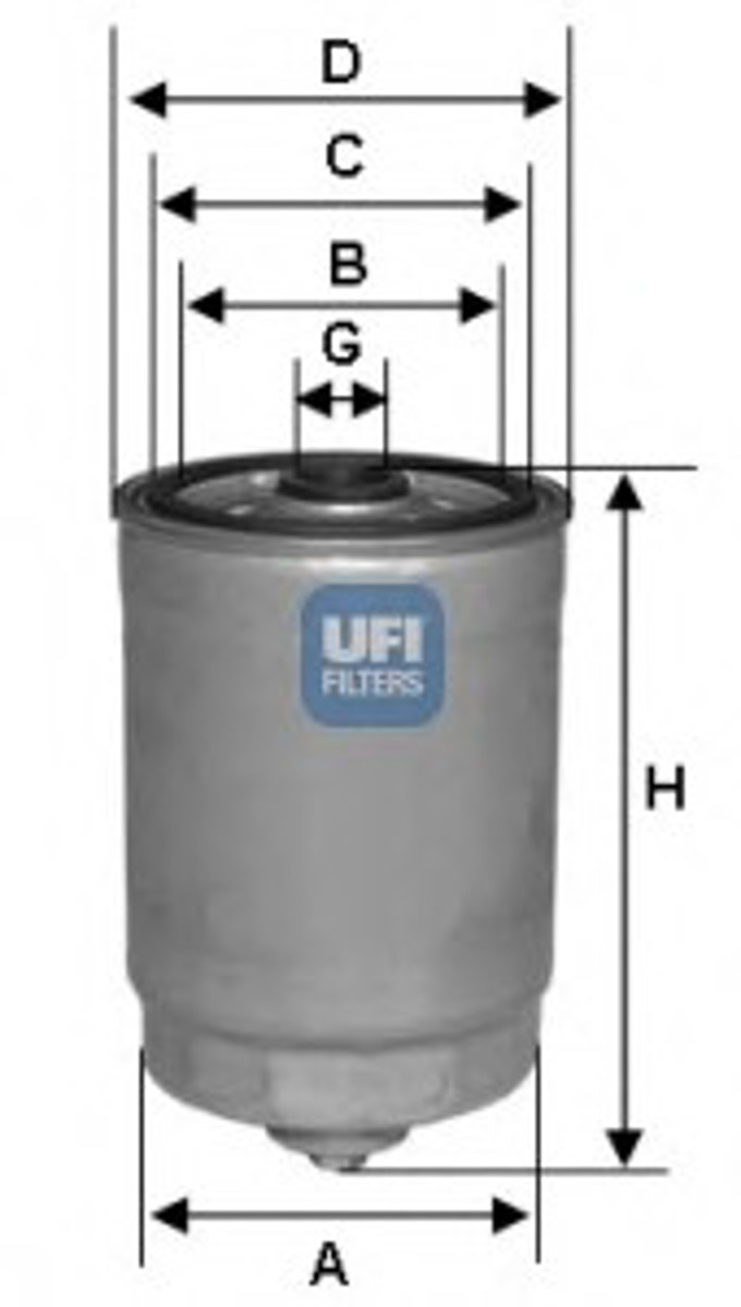 Фильтр топливный UFI 24.378.00