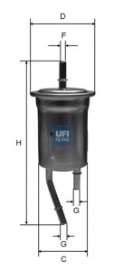 Фильтр топливный UFI 31.828.00