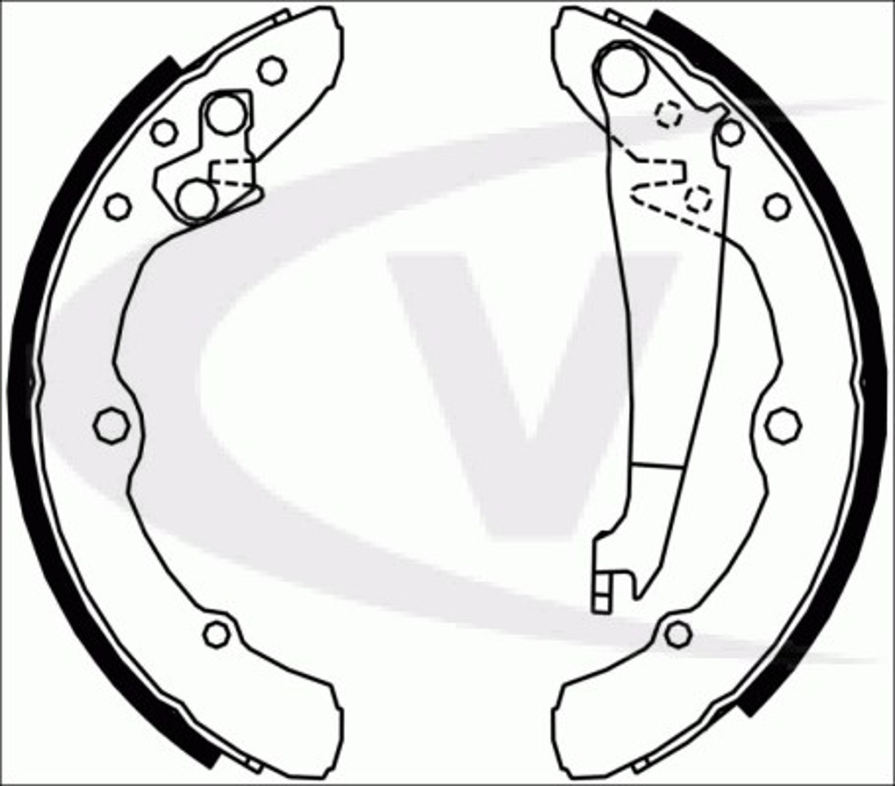 Комплект тормозных колодок VAICO V10-0454