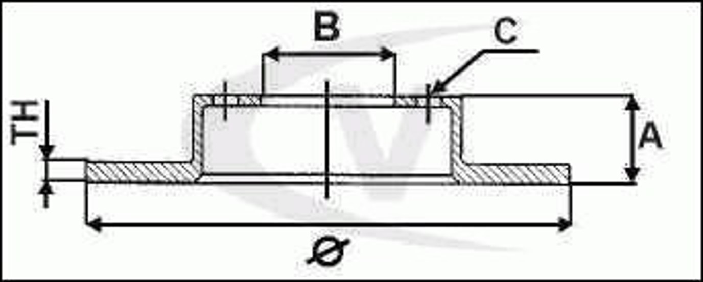 Диск тормозной VAICO V10-40031
