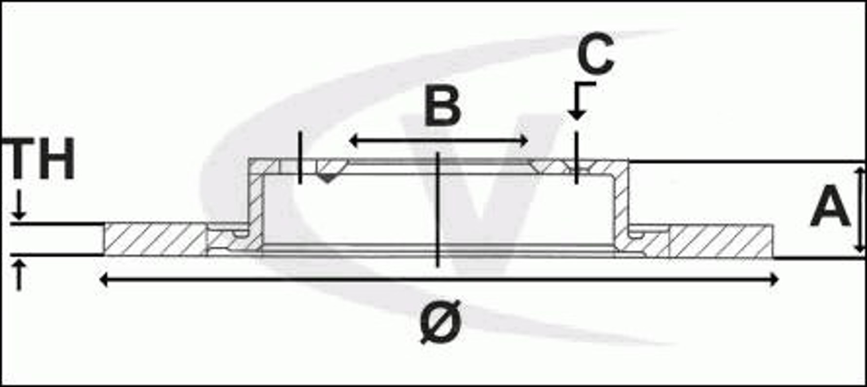 Диск тормозной VAICO V10-80013