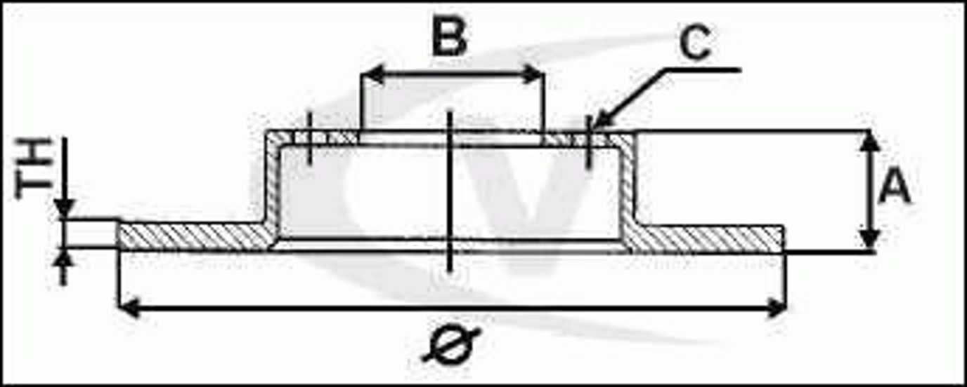 Диск тормозной VAICO V10-80043