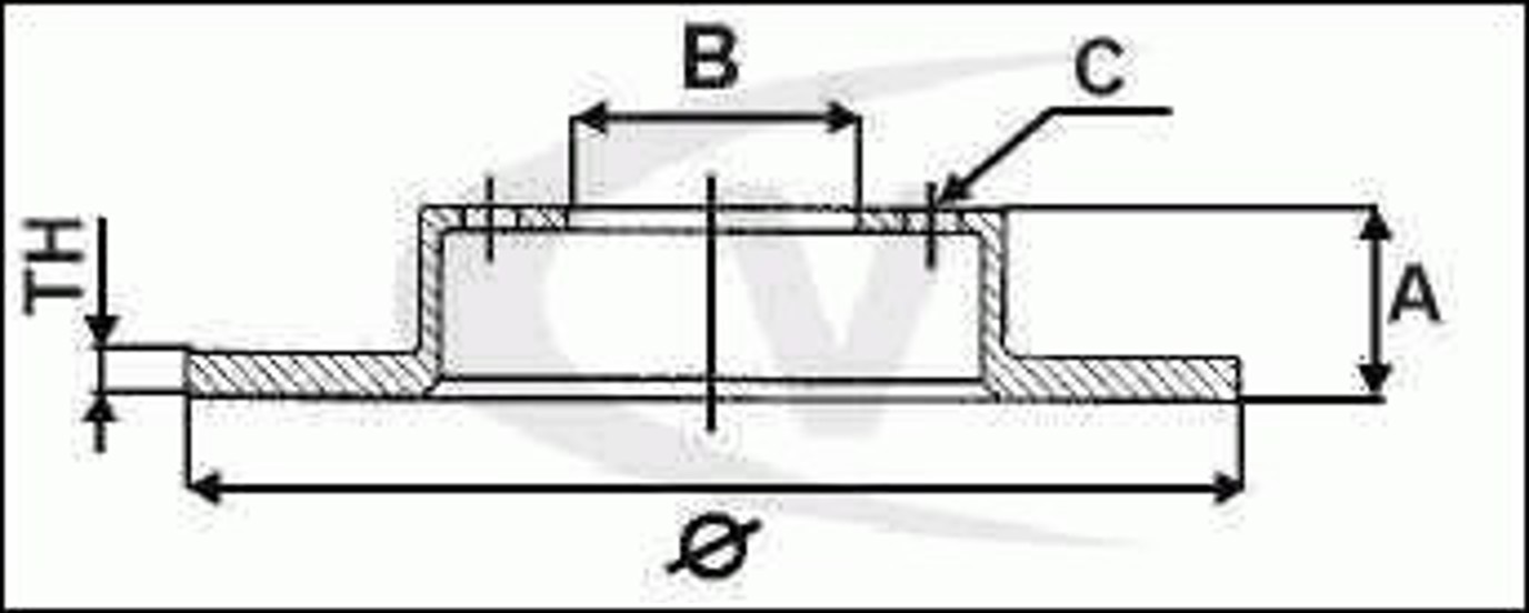 Диск тормозной VAICO V10-80073