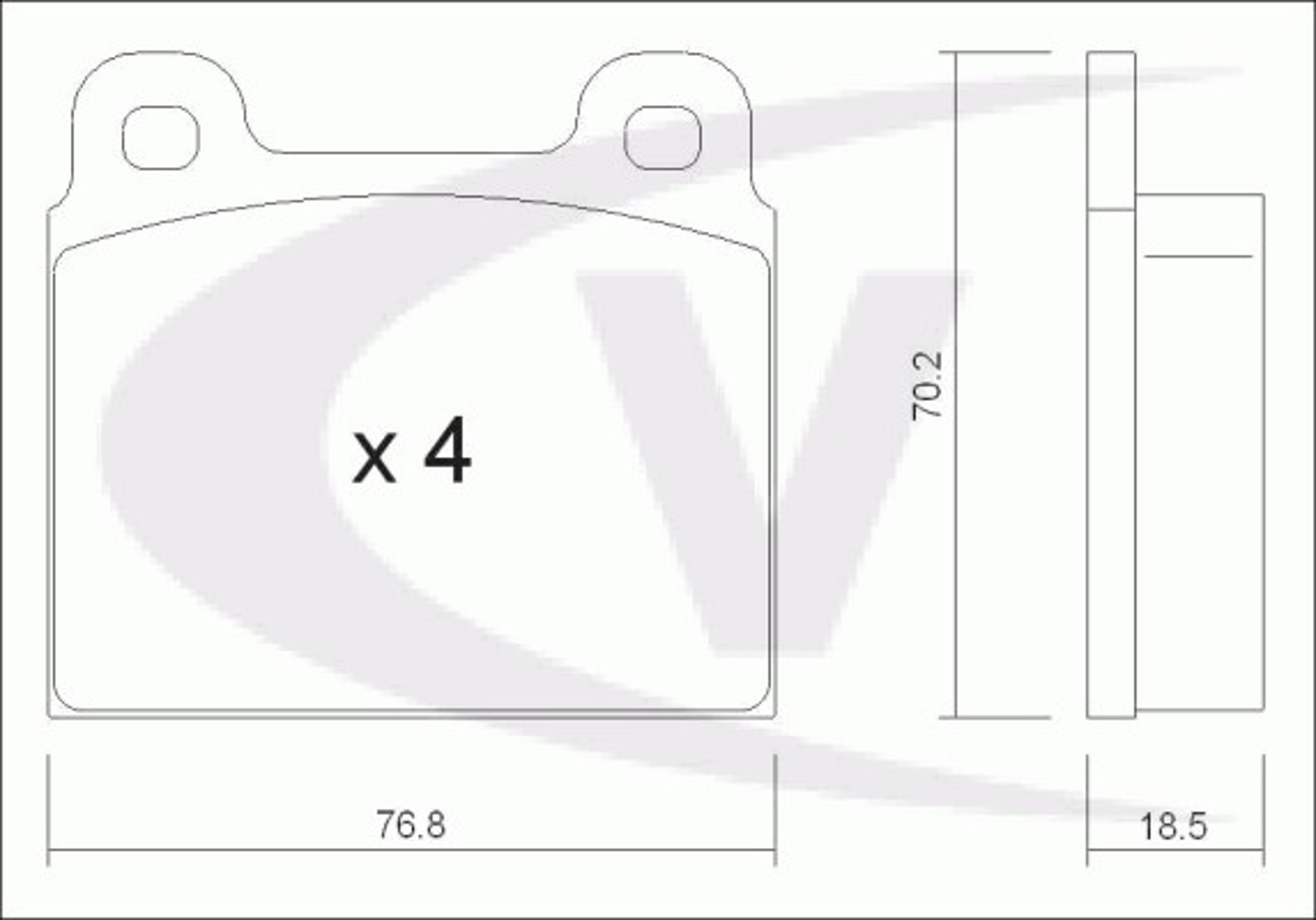 Колодки тормозные дисковые VAICO V10-8122