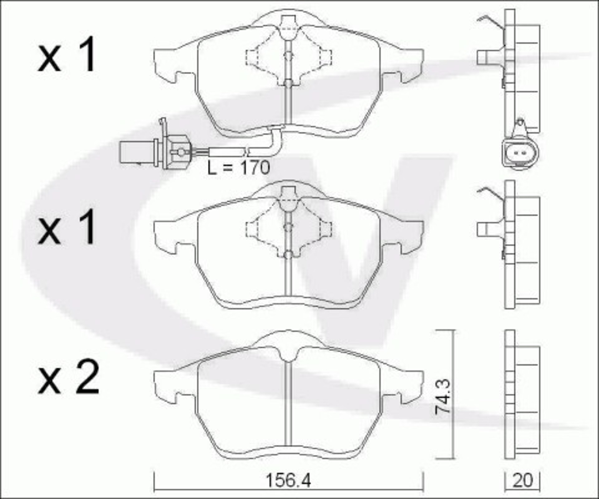 Колодки тормозные дисковые VAICO V10-8144